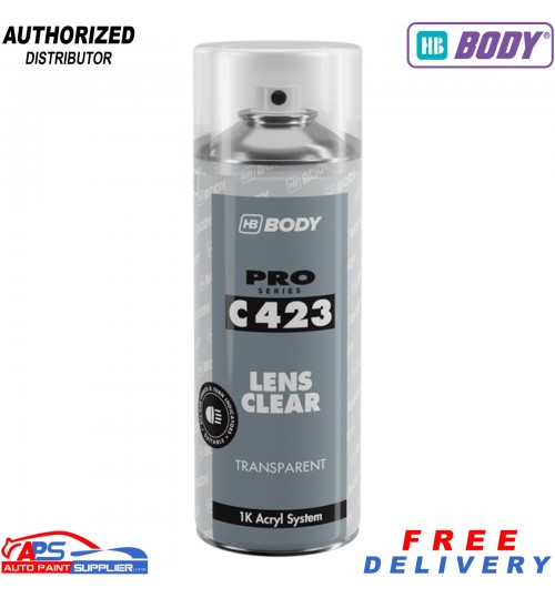 HB Body C423 400ml Lens Clear Spray – Transparent Gloss Elastic Coating